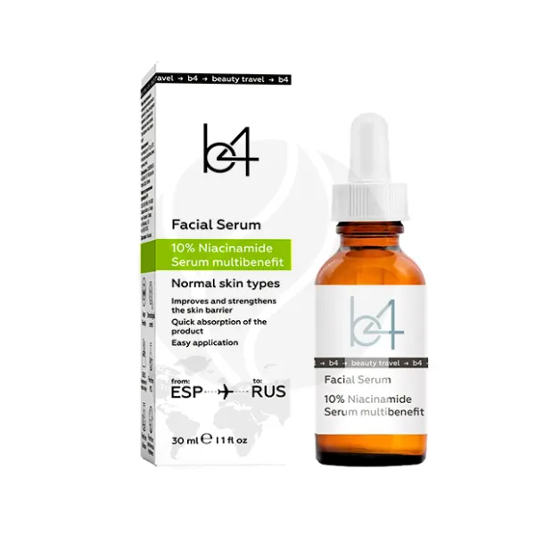 Изображение товара Сыворотка b4 Monoserums с ниацинамидом 10% для нормальной кожи, 30мл