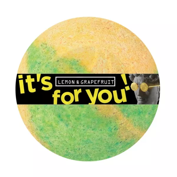Изображение товара Бурлящий шар для ванн Лимон и грейпфрут 140 г It's for you