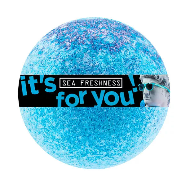 Изображение товара It's for you Бурлящий шар для ванн Морская свежесть, 140г Изображение товара It's for you Бурлящий шар для ванн Морская свежесть, 140г