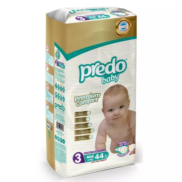 Изображение товара Подгузники Predo Baby 3 midi для детей весом 4-9 кг