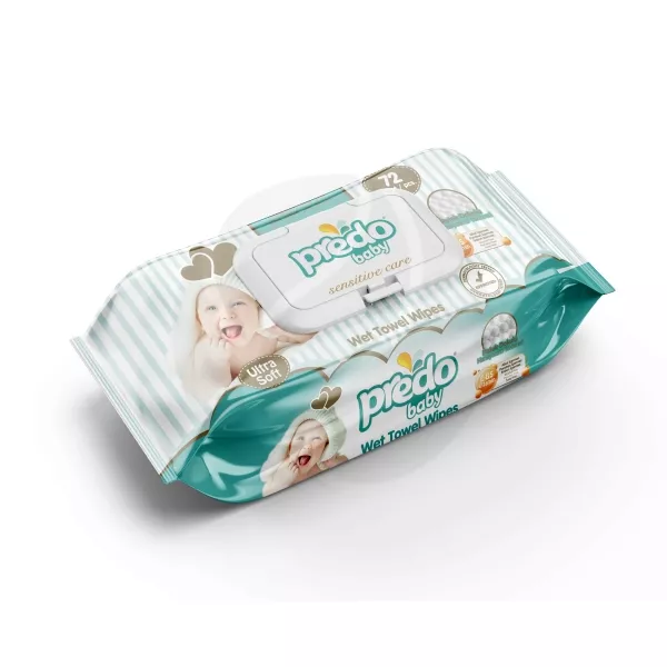 Изображение товара Predo Baby влажные детские салфетки №72 без спирта мягкое очищение и увлажнение