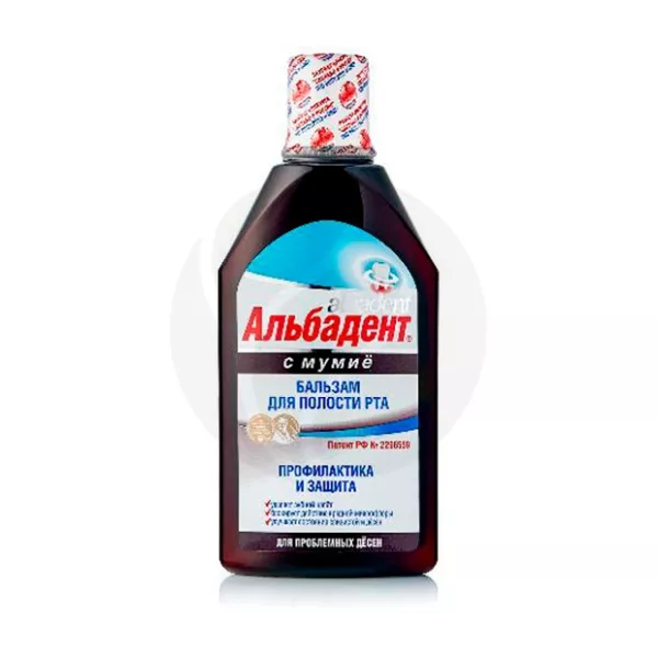 Изображение товара Альбадент бальзам для полости рта с мумие 400мл профилактика и восстановление тканей