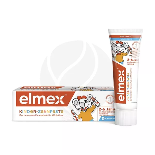 Изображение товара Детская зубная паста Elmex Kinder для детей 2-6 лет 50 мл безопасное очищение и защита эмали