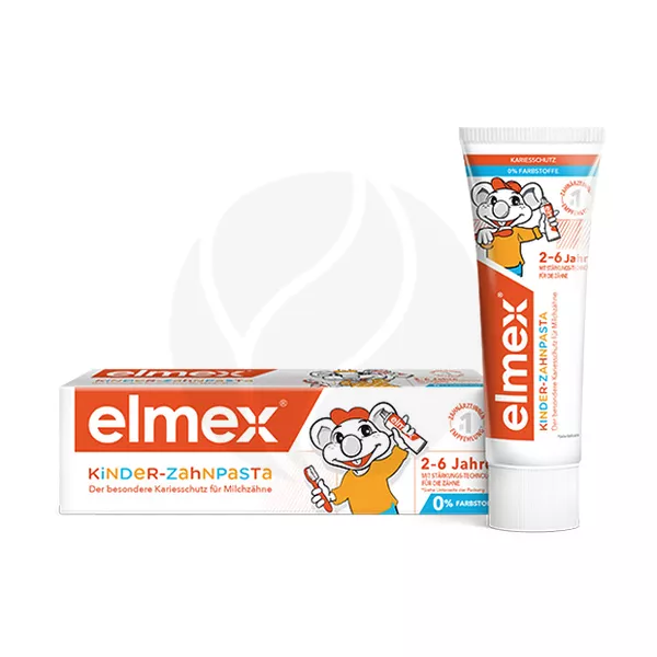 Изображение товара Elmex Kids детская зубная паста (2-6 лет), 50мл Изображение товара Elmex Kids детская зубная паста (2-6 лет), 50мл