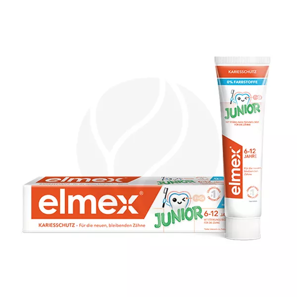 Изображение товара Elmex Junior детская зубная паста (6-12 лет), 75мл Изображение товара Elmex Junior детская зубная паста (6-12 лет), 75мл