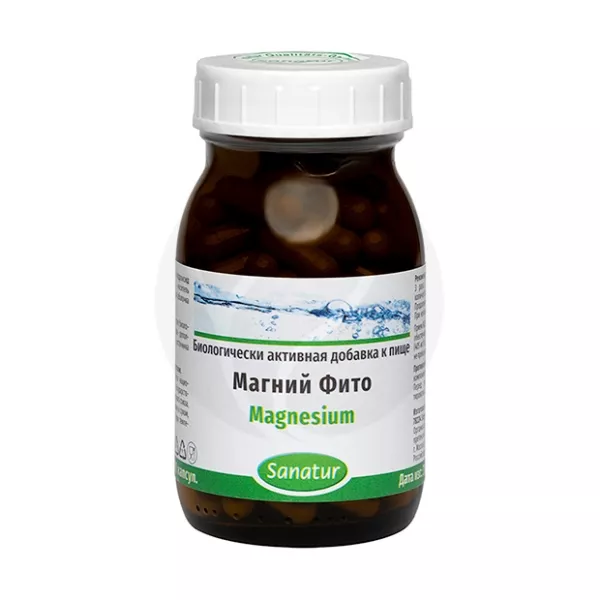 Sanatur Магний Фито капсулы, №100