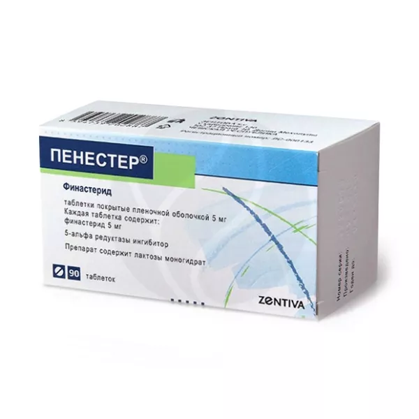 Изображение товара Пенестер таблетки покрытые 5мг для лечения простатита, 90 штук