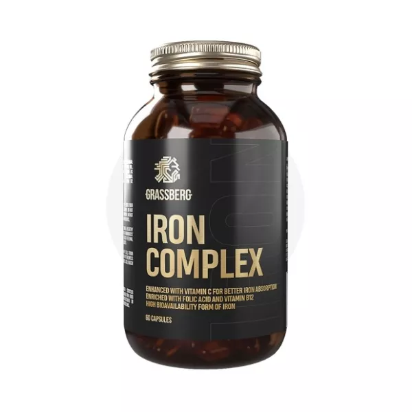 Изображение товара Грассберг Комплекс Железа капсулы 60 шт для поддержки крови и иммунитета