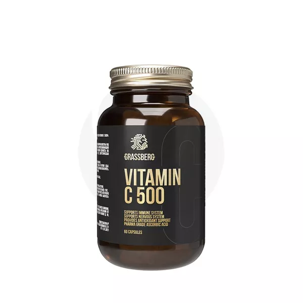 Изображение товара Grassberg Витамин С капсулы 500мг, №60