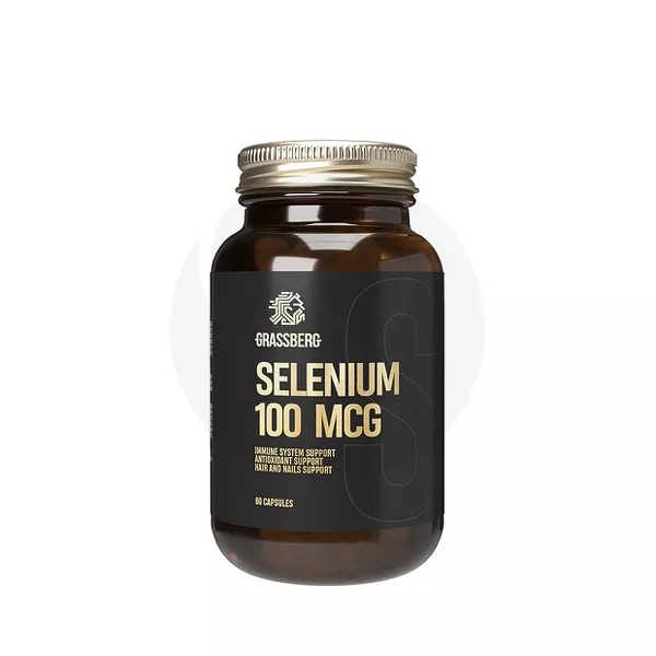 Изображение товара Grassberg Селен капсулы 100мкг 60 шт добавка для иммунитета и здоровья Изображение товара Grassberg Селен капсулы 100мкг 60 шт добавка для иммунитета и здоровья