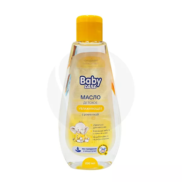Изображение товара Baby Care масло детское увлажняющее с ромашкой (0+), 200мл Изображение товара Baby Care масло детское увлажняющее с ромашкой (0+), 200мл