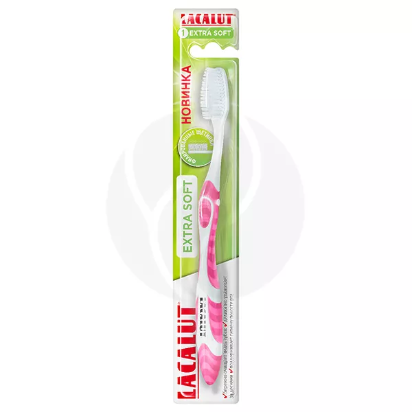 Изображение товара Зубная щетка Lacalut Extra Soft экстрамягкая для чувствительных десен Изображение товара Зубная щетка Lacalut Extra Soft экстрамягкая для чувствительных десен