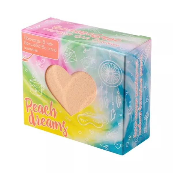Laboratory Katrin Шипучая соль для ванн с пеной и радужными вставками Peach dreams , 130г