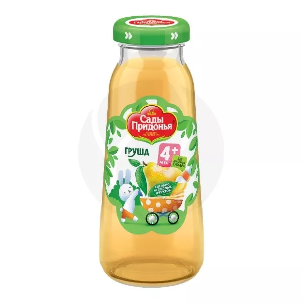 Изображение товара Сады Придонья сок груша осветлённый 200 мл для первого прикорма без добавления сахара