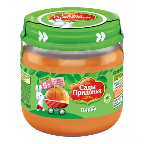 Сады Придонья пюре тыква (5+мес), 80г