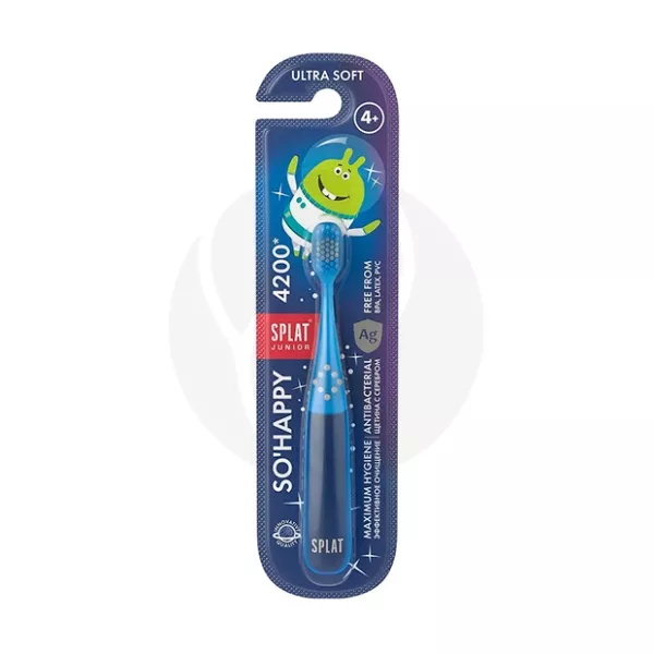Изображение товара Splat Junior Ultra 4200 зубная щетка детская ультрамягкая щетина с ионами серебра (от 4 лет), цвет в ассортименте