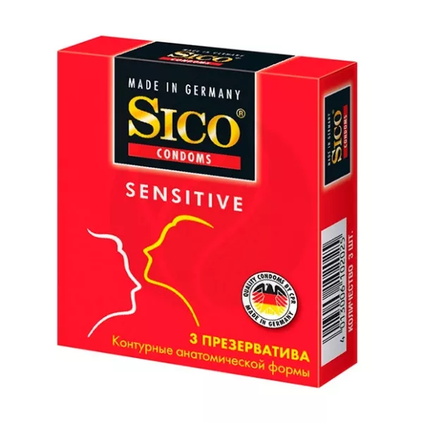 Изображение товара Презервативы Sico Sensitive контурные анатомической формы №3
