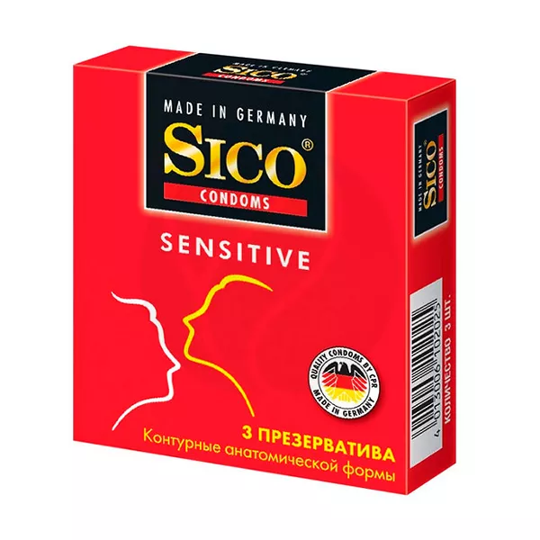Изображение товара Презервативы Sico Sensitive Контурные анатомической формы 180x52 мм, 0,065 мм Изображение товара Презервативы Sico Sensitive Контурные анатомической формы 180x52 мм, 0,065 мм