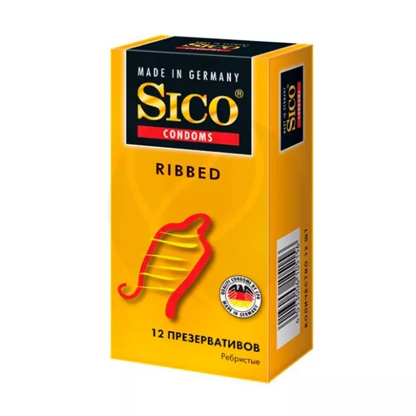 Изображение товара Sico Ribbed презервативы ребристые, 12шт Изображение товара Sico Ribbed презервативы ребристые, 12шт