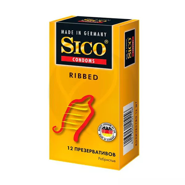 Изображение товара Sico Ribbed презервативы ребристые, 12шт Изображение товара Sico Ribbed презервативы ребристые, 12шт