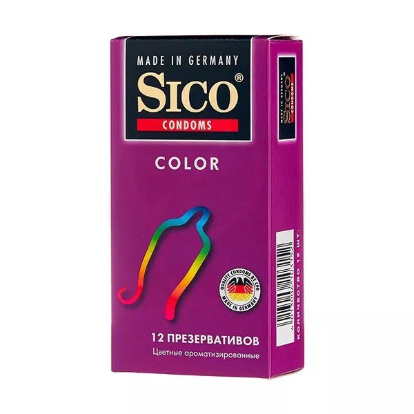 Изображение товара Sico Color презервативы цветные ароматизированные, 12шт Изображение товара Sico Color презервативы цветные ароматизированные, 12шт
