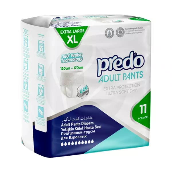 Изображение товара Подгузники-трусы Predo Adult XL для взрослых (120-170 см) - пачка №11