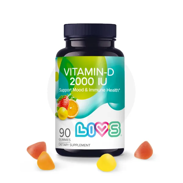 Изображение товара Витамин D3 мармеладные пастилки Livs 2000 МЕ, 90 шт, фруктово-ягодный вкус
