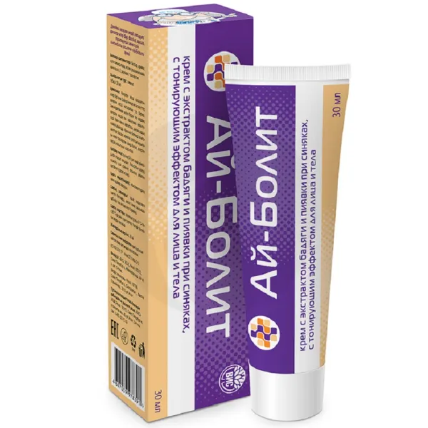 Изображение товара Ай-Болит крем с тонирующим эффектом при синяках 30 мл