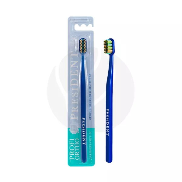 Изображение товара Зубная щетка PresiDENT PROFI ORTHO ортодонтическая средняя специальные щетины для брекетов