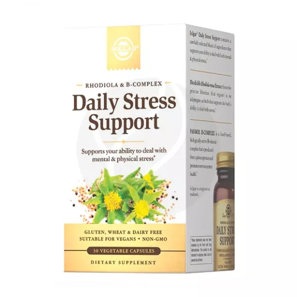 Изображение товара Solgar Дневной стресс-контроль капсулы 30 шт натуральный комплекс витаминов и экстракта розовой род