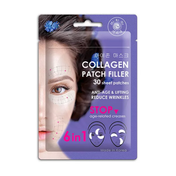 Изображение товара Ми-Ри-Не Коллагеновые тканевые патчи-филлеры 6 в 1 для лифтинга и омоложения кожи Изображение товара Ми-Ри-Не Коллагеновые тканевые патчи-филлеры 6 в 1 для лифтинга и омоложения кожи