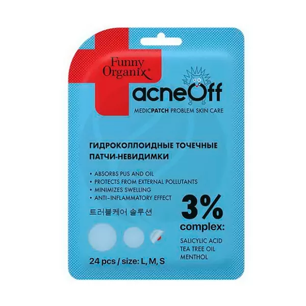 Изображение товара Гидроколлоидные патчи-невидимки для борьбы с прыщами 24 шт