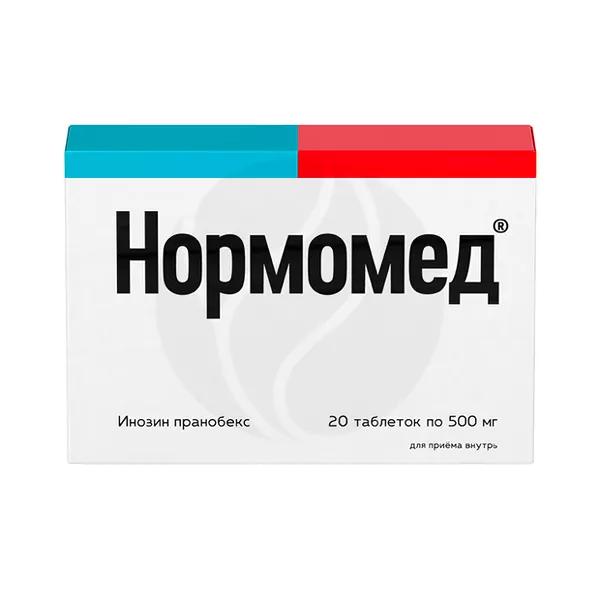 Изображение товара Нормомед таблетки 500 мг, 20 шт. для иммунитета и вирусных инфекций