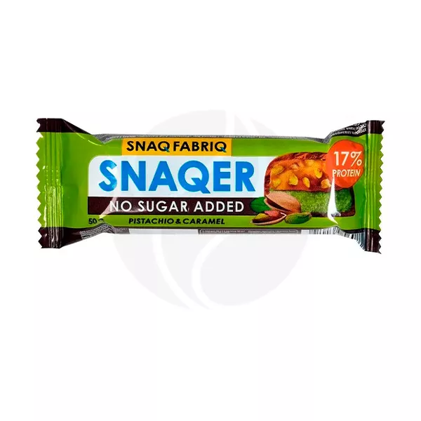 Изображение товара Батончик Snaq Fabriq Фисташка и карамель 50г Изображение товара Батончик Snaq Fabriq Фисташка и карамель 50г