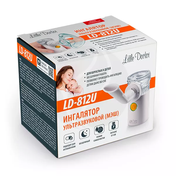 Изображение товара Ультразвуковой ингалятор Little Doctor LD-812U для дыхательной терапии Изображение товара Ультразвуковой ингалятор Little Doctor LD-812U для дыхательной терапии