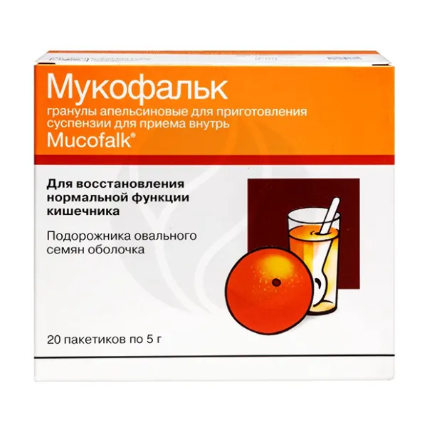 Изображение товара Мукофальк гран. д/пригот. сусп. д/приема внутрь 5г, №20 апельсин Изображение товара Мукофальк гран. д/пригот. сусп. д/приема внутрь 5г, №20 апельсин