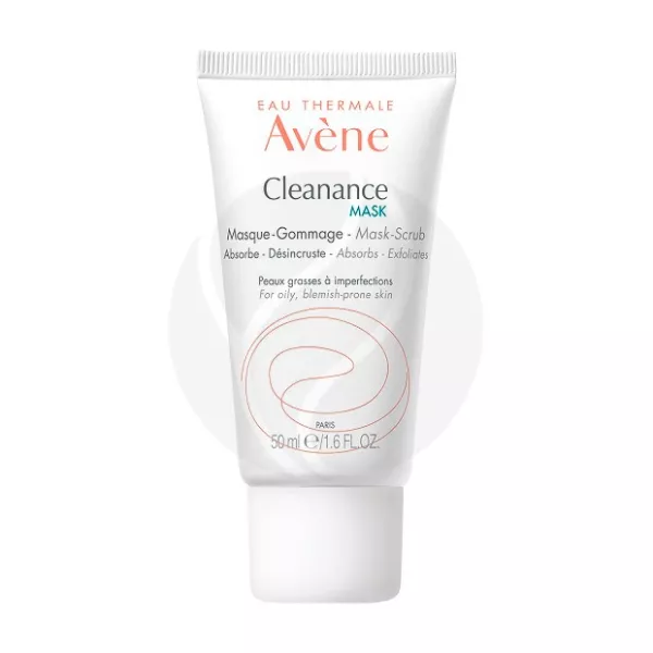 Avene Cleanance маска для лица для глубокого очищения с AHA и BHA кислотами, 50мл