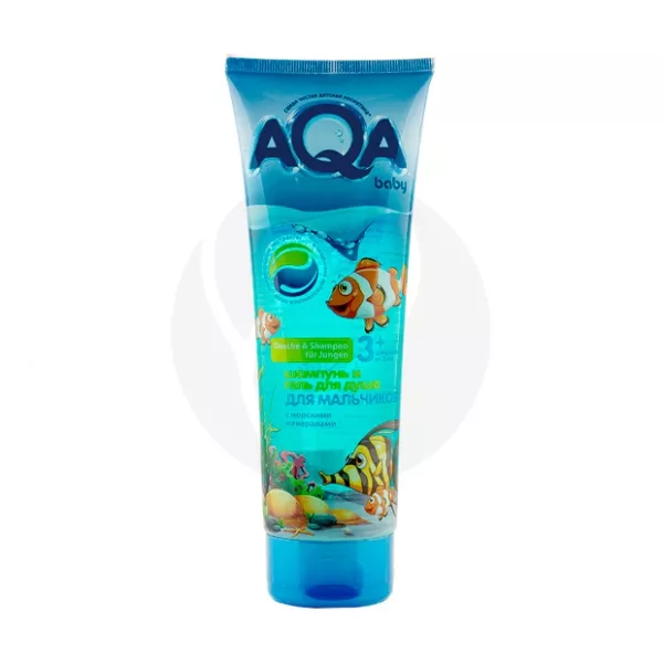 Изображение товара AQA baby Kids шампунь-гель для душа для мальчиков (3+лет), 250мл Изображение товара AQA baby Kids шампунь-гель для душа для мальчиков (3+лет), 250мл