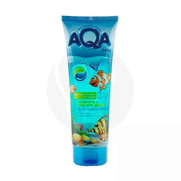 Изображение товара AQA baby Kids шампунь-гель для душа для мальчиков (3+лет), 250мл Изображение товара AQA baby Kids шампунь-гель для душа для мальчиков (3+лет), 250мл