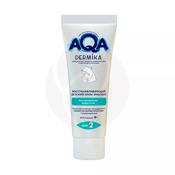 Изображение товара Детский восстанавливающий крем-эмолент Aqadermika 75мл натуральный уход Изображение товара Детский восстанавливающий крем-эмолент Aqadermika 75мл натуральный уход