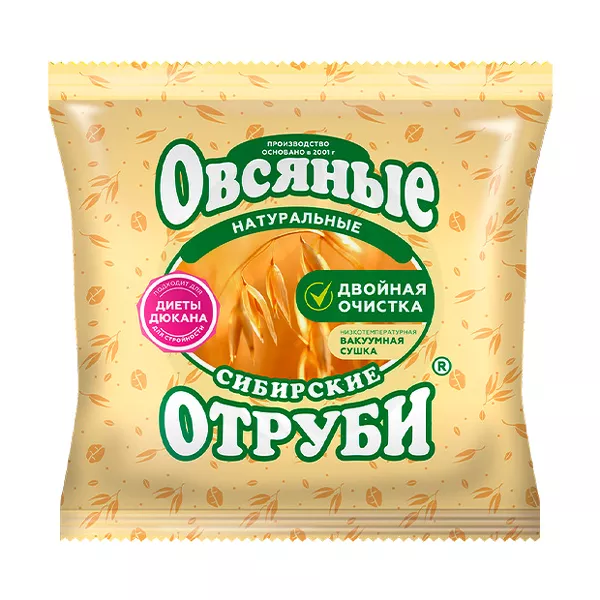 Изображение товара Отруби овсяные Сибирская Клетчатка 200 г Натуральные Изображение товара Отруби овсяные Сибирская Клетчатка 200 г Натуральные