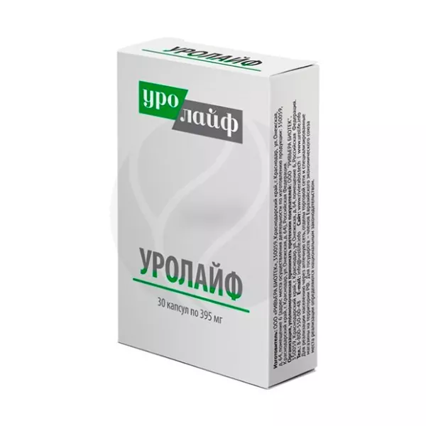 Уролайф капсулы 395мг, №30