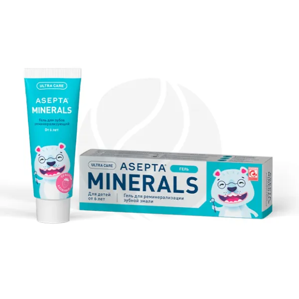Asepta Minerals гель для реминерализации зубной эмали для детей от 6 лет, 40г