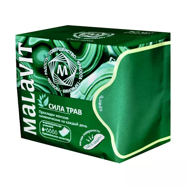 Изображение товара Малавит прокладки ежедневные Сила Трав №20 натуральные гигиенические средства