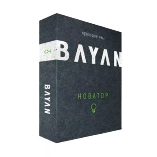 BAYAN презервативы с ребрами и точками, №3