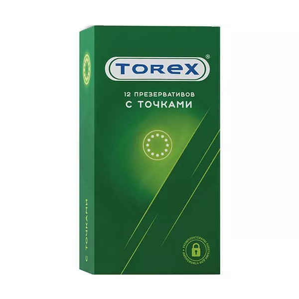 Изображение товара Torex презервативы с точками, 12шт Изображение товара Torex презервативы с точками, 12шт