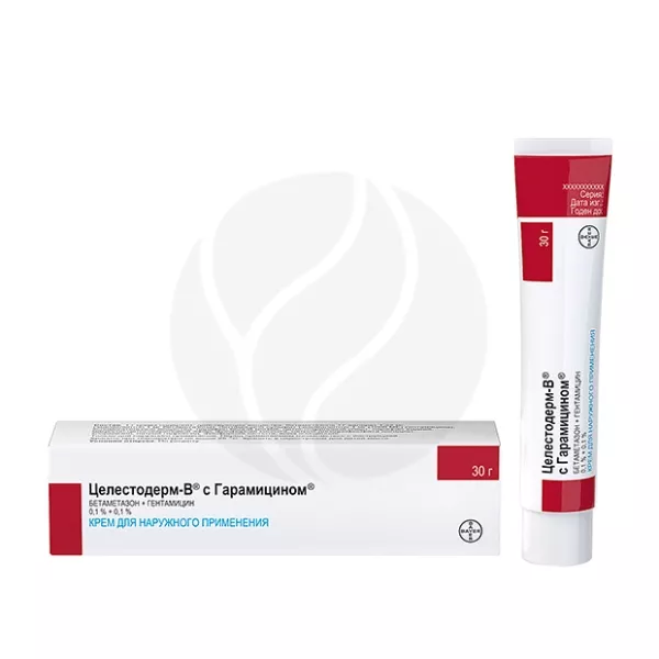 Целестодерм-В с Гарамицином крем д/наружн. прим., 30г Фамар