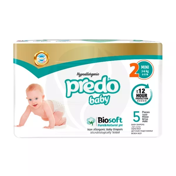 Изображение товара Predo Baby Biosoft подгузники для новорожденных 3-6 кг №5