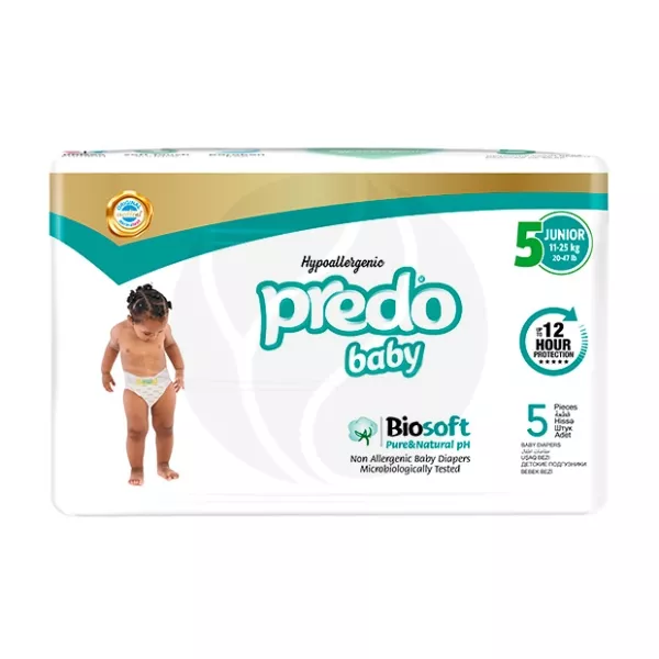 Изображение товара Подгузники Predo Baby Biosoft 5 для малышей 11-25 кг, 48 шт