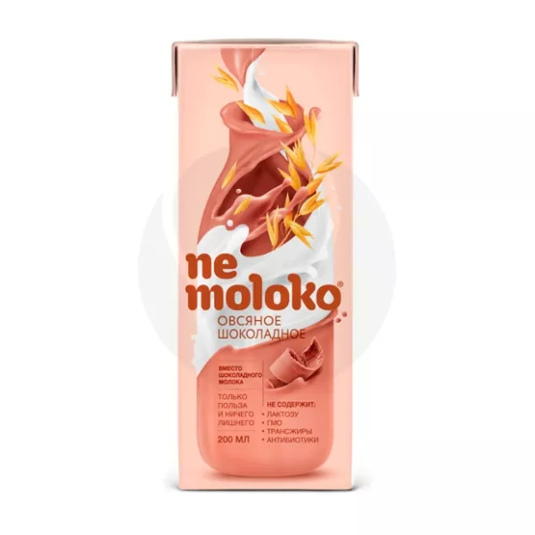 Nemoloko напиток овсяный шоколадный, 0.2л